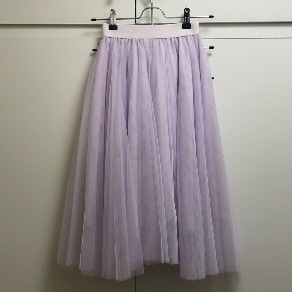 Lilac Tutu Midi Skirt